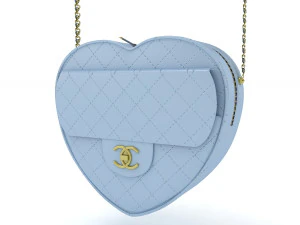Chanel Heart Bag Collection 3D Model