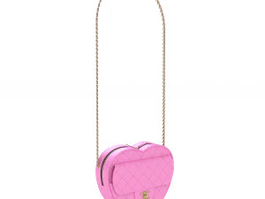 Chanel Heart Bag Collection 3D Model