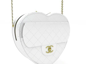 Chanel Heart Bag Collection 3D Model