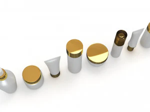 Cosmetic Containers for Mockup 3D Model