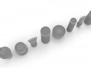 Cosmetic Containers for Mockup 3D Model