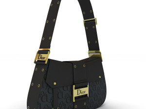 Dior Street Chic bag Blak Print 3D मॉडल