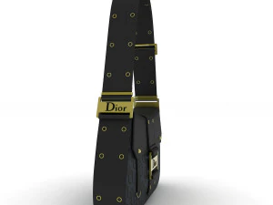 Dior Street Chic bag Blak Print 3D Model