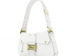Borsa Dior Street Chic Pelle Bianca Modello 3D