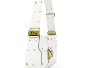 Dior Street Chic bag White Leather 3D-Modell