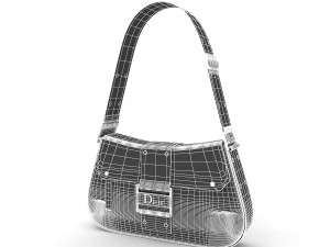 Dior Street Chic bag White Leather 3D-Modell