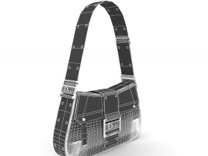 Dior Street Chic bag White Leather 3D-Modell