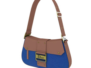Dior Street Chic bag Brown Jeans 3D Modell in Kleidung 3DExport