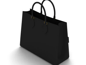 Louis Vuitton Lockme PM Tote Bag Black 3D Model