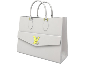 Louis Vuitton Lockme PM Tote Bag White 3D Model