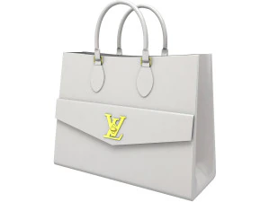 Louis Vuitton Sacola Lockme PM Branco Modelo 3D