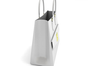 Louis Vuitton Lockme PM Tote Bag White Model 3D