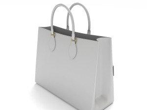 Louis Vuitton Lockme PM Tote Bag White Model 3D