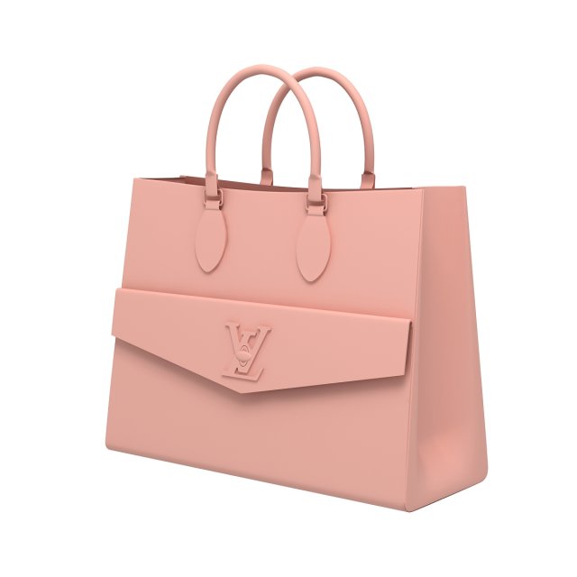 Louis Vuitton Lockme PM Tote Bag Pink 3D Modell