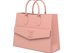 Louis Vuitton Lockme PM Tote Bag Pink 3D मॉडल