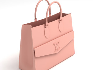 Louis Vuitton Lockme PM Tote Bag Pink Model 3D
