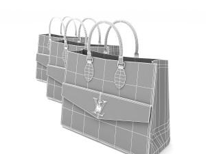 Louis Vuitton Lockme PM Tote Bag Collection 3D मॉडल