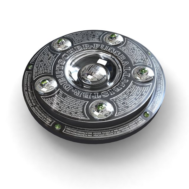 Meisterschale Bundesliga Trophy Modelo 3D .c4d .max .obj .3ds .fbx .stl .blend 