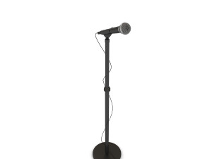 Microphone with Stand Modelo 3D