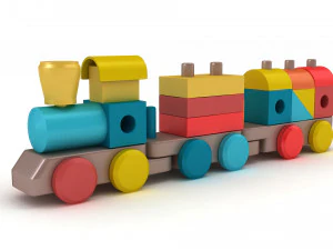 Miniature Train 3D Model