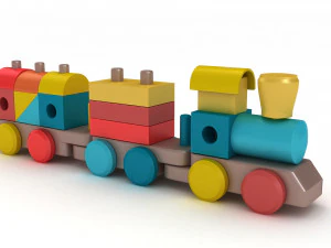 Miniature Train 3D Model