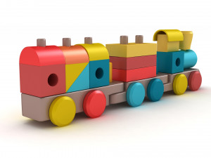 Miniature Train 3D 모델