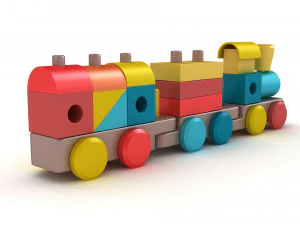 Miniature Train 3D Model