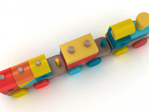 Miniature Train 3D Model