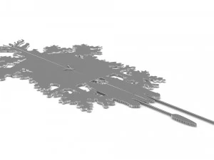 Modern Clock 3D Model