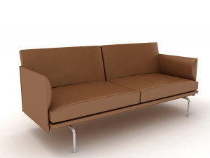 Muuto Outline Sofa 2 3D Model