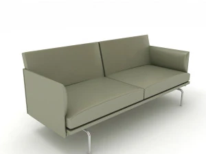 Muuto Outline Sofa 3 3D Modell