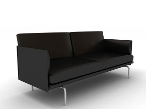 Muuto Outline Sofa 3 3D Model
