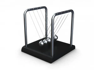 Bola Baja Keseimbangan Newton Cradle Model 3D