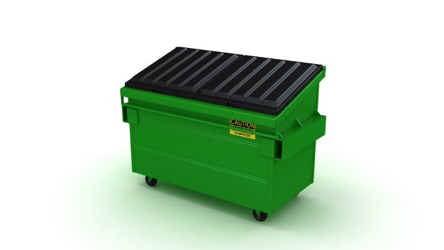 Recycling Dumpster Modello 3D .c4d .max .obj .3ds .fbx .stl .blend 