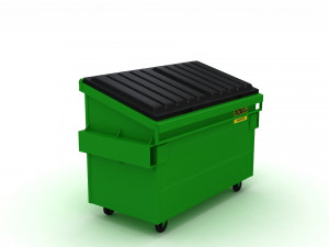 Recycling Dumpster Modello 3D