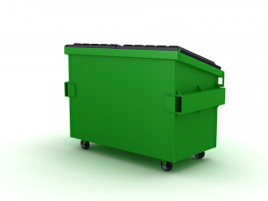 Recycling Dumpster Modello 3D
