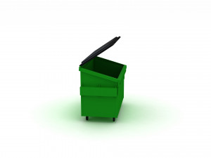 Recycling Dumpster Modello 3D