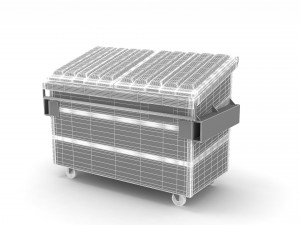 Recycling Dumpster Modello 3D