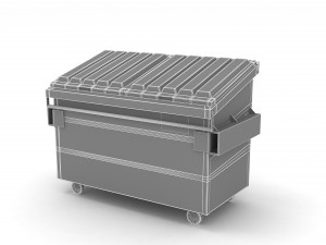 Recycling Dumpster Modello 3D