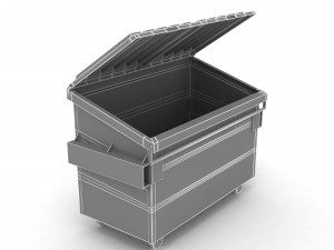 Recycling Dumpster Modello 3D