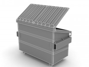 Recycling Dumpster Modello 3D