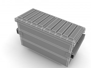 Recycling Dumpster Modello 3D
