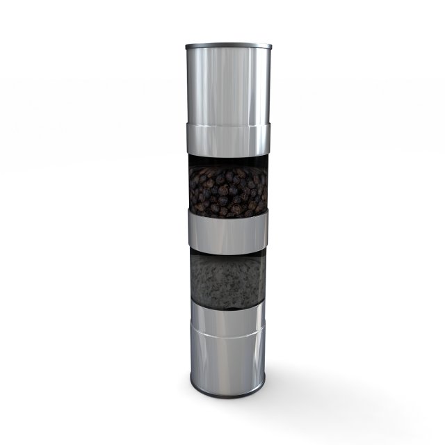 Salt And Pepper Grinder 3Dモデル .c4d .max .obj .3ds .fbx .stl .blend 