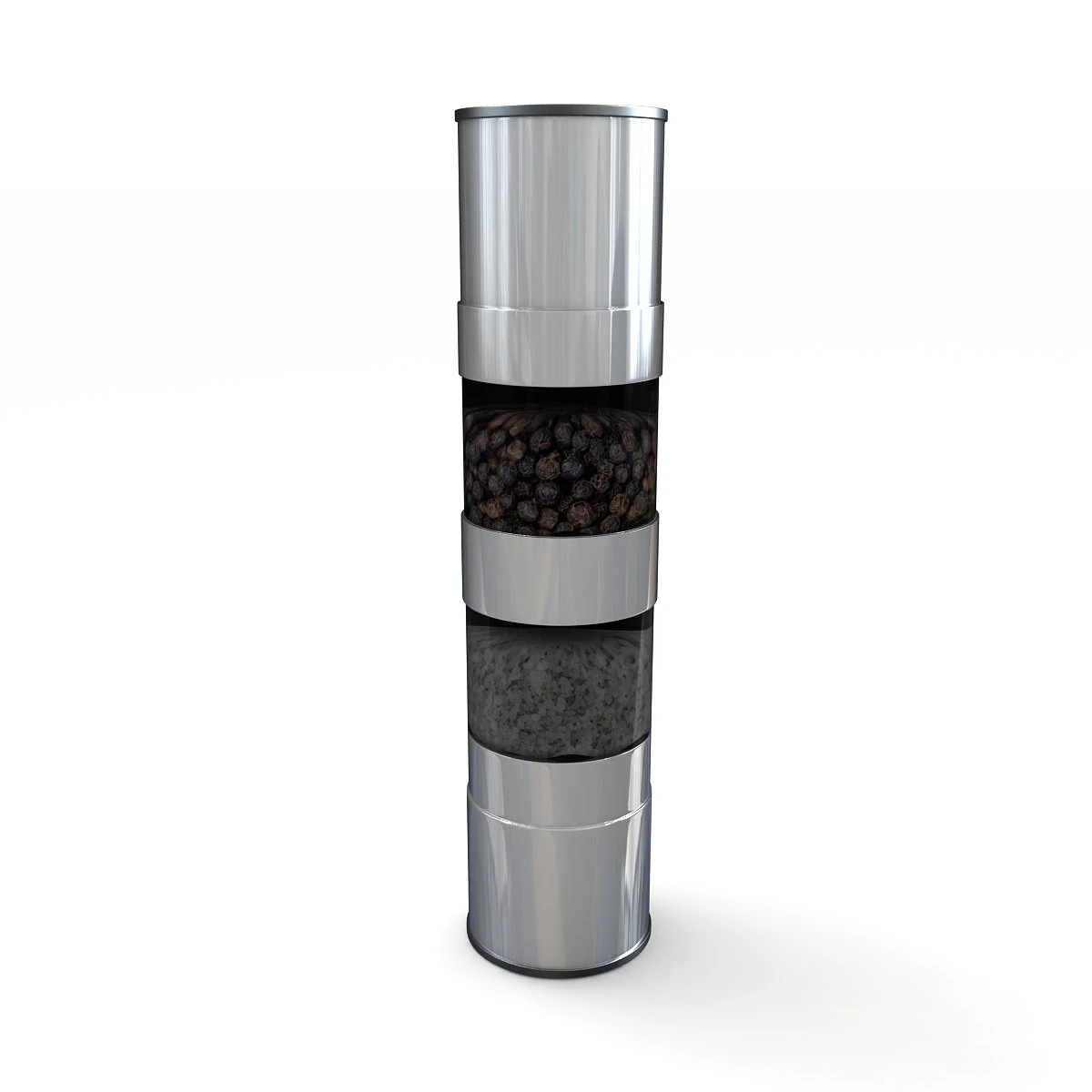 Salt And Pepper Grinder 3D Model .c4d .max .obj .3ds .fbx .stl .blend