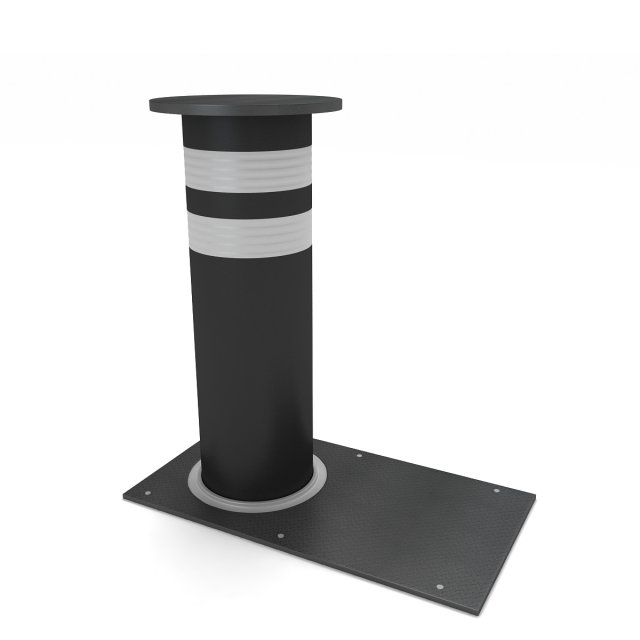 Security Bollard Model 3D .c4d .max .obj .3ds .fbx .stl .blend