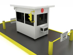 Security Guards Booth 3D Model