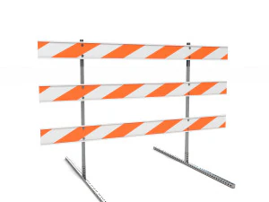 Barricada de A&ccedil;o Modelo 3D