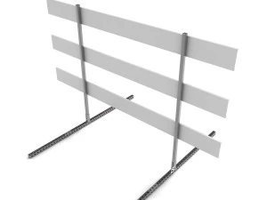 Steel Barricade 3D Model