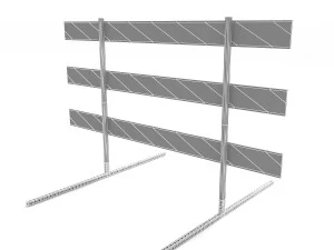 Steel Barricade 3D Model