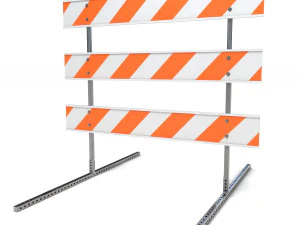 Barricada de A&ccedil;o 3 Modelo 3D